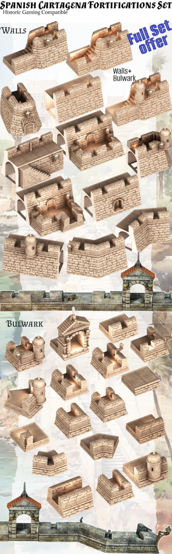 Cartagena Fortifications Set
